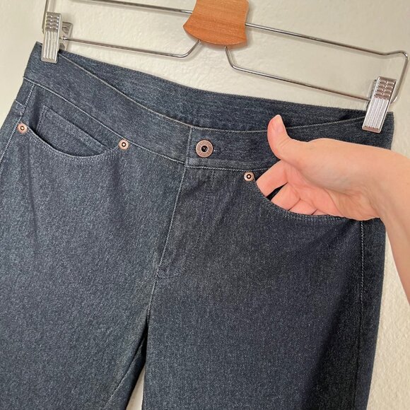 J.Jill Womens size 4 Dark Wash Stretch Denim Mid Rise Skinny Jeans - Picture 6 of 12